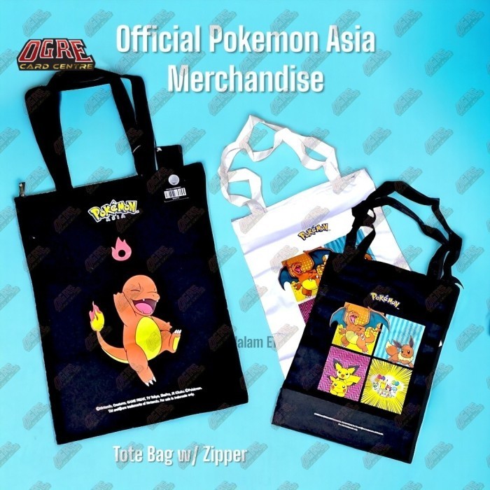 Tas Goodie Bag Tote Pokemon Pikachu Charizard - Official Pokemon Asia