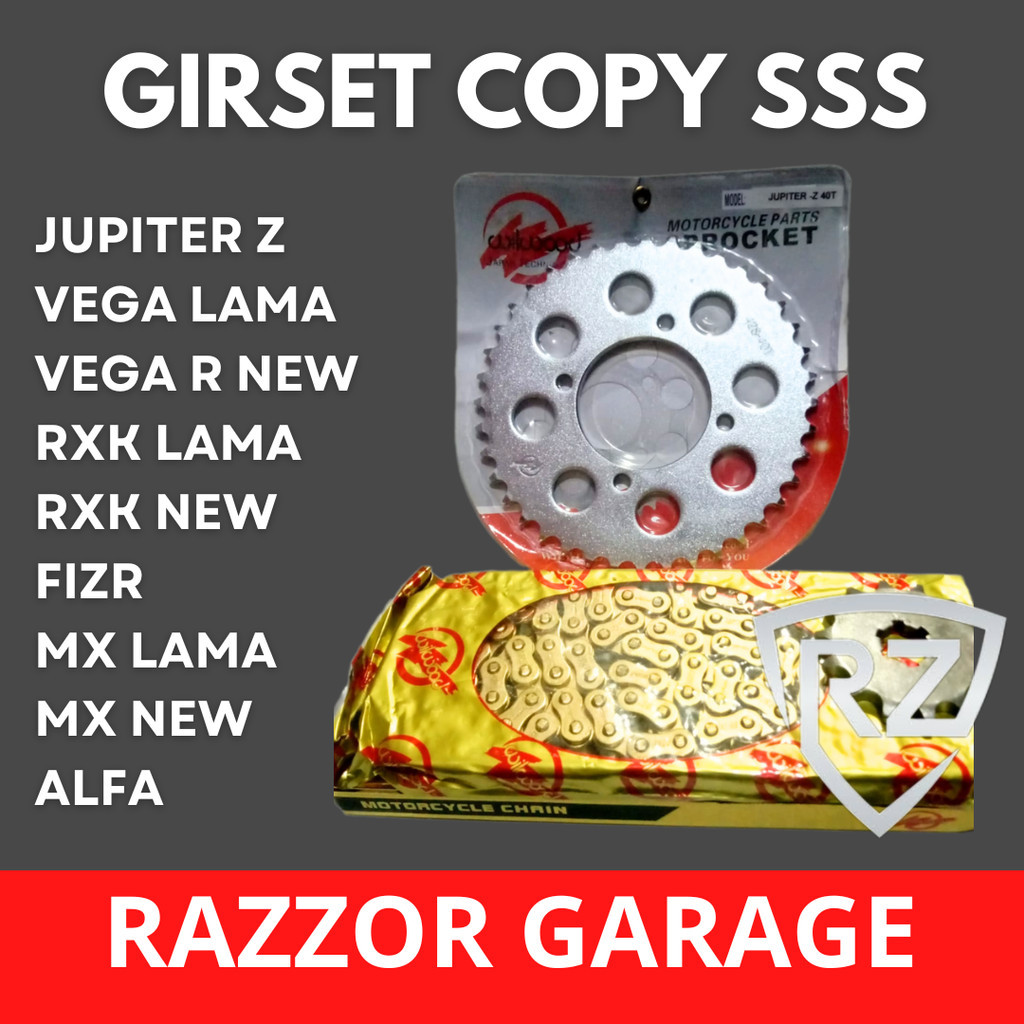 GEAR GIR SET JUPITER RXK FIZR MX MODEL SSS WILWOOD