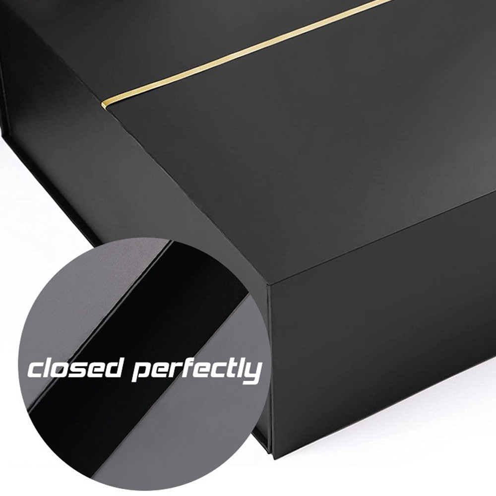 

10 Pcs Luxury Black Metal Credit Card Box Package With Gold Foil Logo for Metal Bank Card Business VIP Membership Card