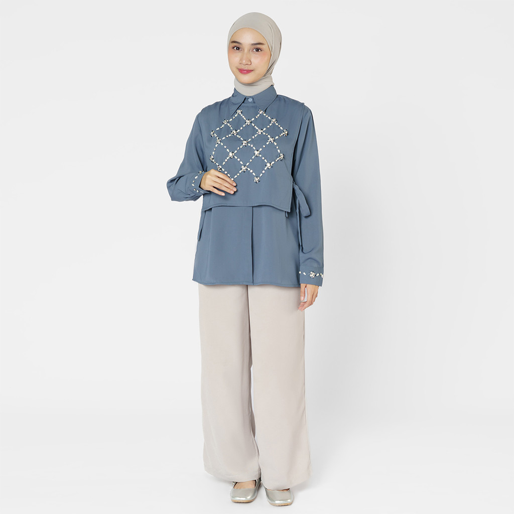 Jenna and Kaia - Linqa Top - Kemeja Wanita Lengan Panjang