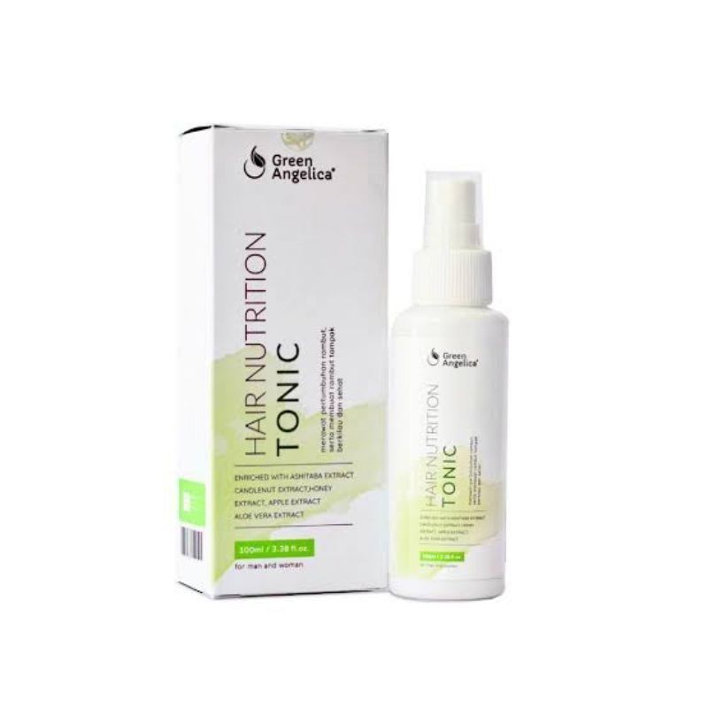 Green Angelica Hair Nutrition Tonic Penumbuh dan Mencegah Rambut Rontok BPOM 100 ml