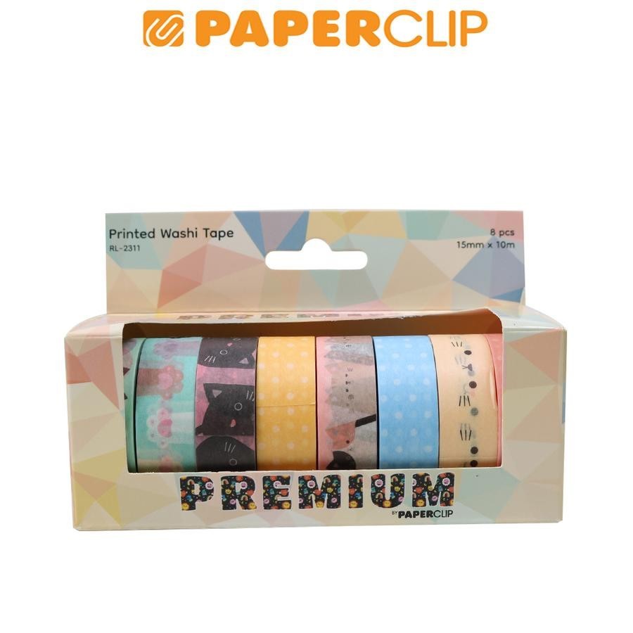 

DECORATION TAPE / WASHI TAPE RL2311 8P PRINTED MOTIF