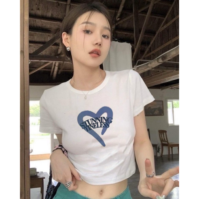 (HELLOCLOTHING) ATASAN GIANT BASIC 958 MODEL MOTIF LOVE IMPORT BANGKOK