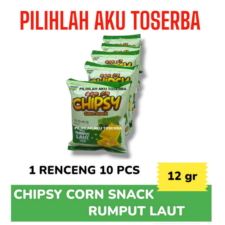 

CHIPSY Corn Snack RUMPUT LAUT / SEAWEED RENCENG - ( HARGA 1 RENCENG )