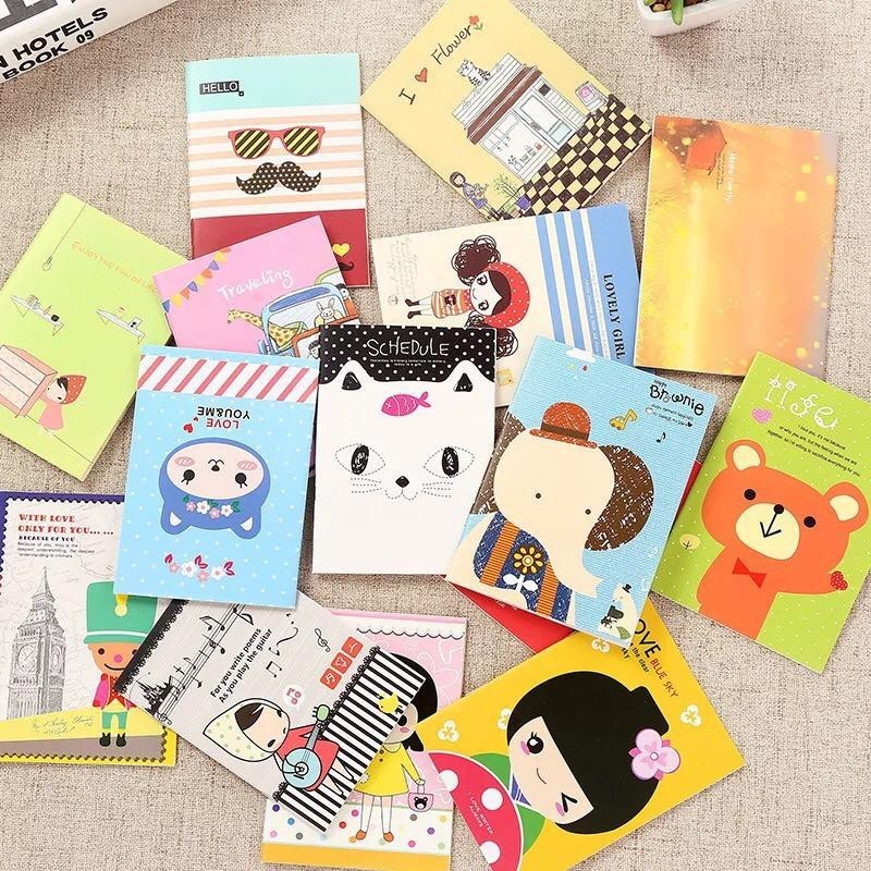 SID NOTEBOOK MINI NOTES MINI NOTEBOOK MINI BUKU CATATAN KECIL MINI LUCU MOTIF KARAKTER