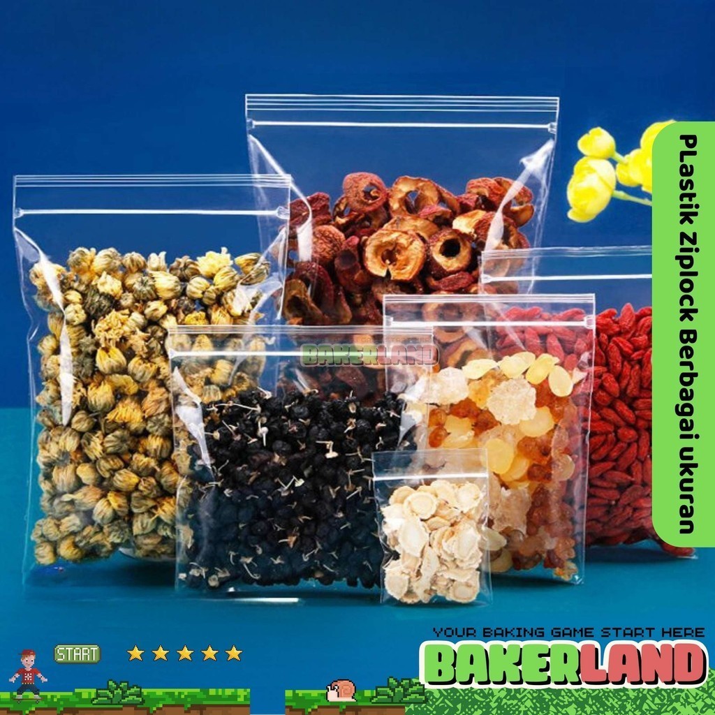 Plastik Ziplock / Plastik Klip Ziplock / Plastik Ziplock Besar / Plastik Ziplock Kecil / Ziplock Pla