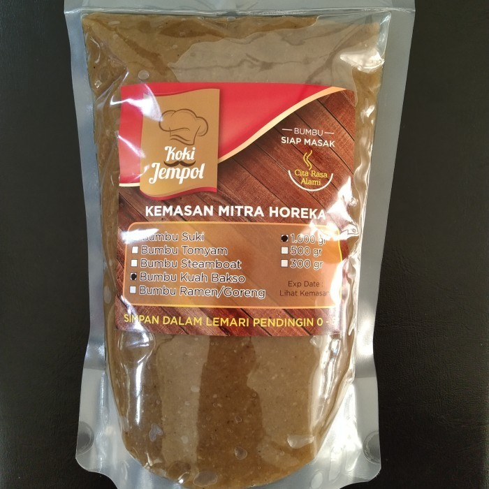 

[Bumbu Instan Siap Pakai] Bumbu Kuah Bakso Koki Jempol 1kg (Horeca)