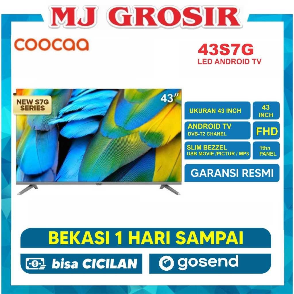 promo puncak LED TV COOCAA 43" ANDROID 11.0 43S7G 43INCH USB MOVIE ANDROID TV