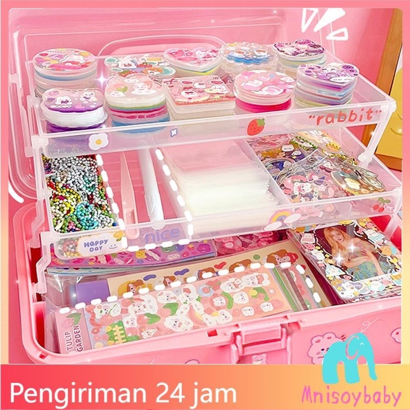 

[PROMO MURAH] 【COD】670pcs Set Kartu Stiker Guka Mewah Dengan Kotak Siswa Indah Dekoratif DIY Bahan Stiker Set