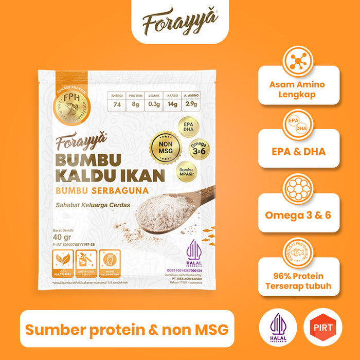 

*Best Promo*~ sukron_86 Forayya Protein Glutamate Sachet Bumbu Kaldu Ikan Serbaguna 40 gr