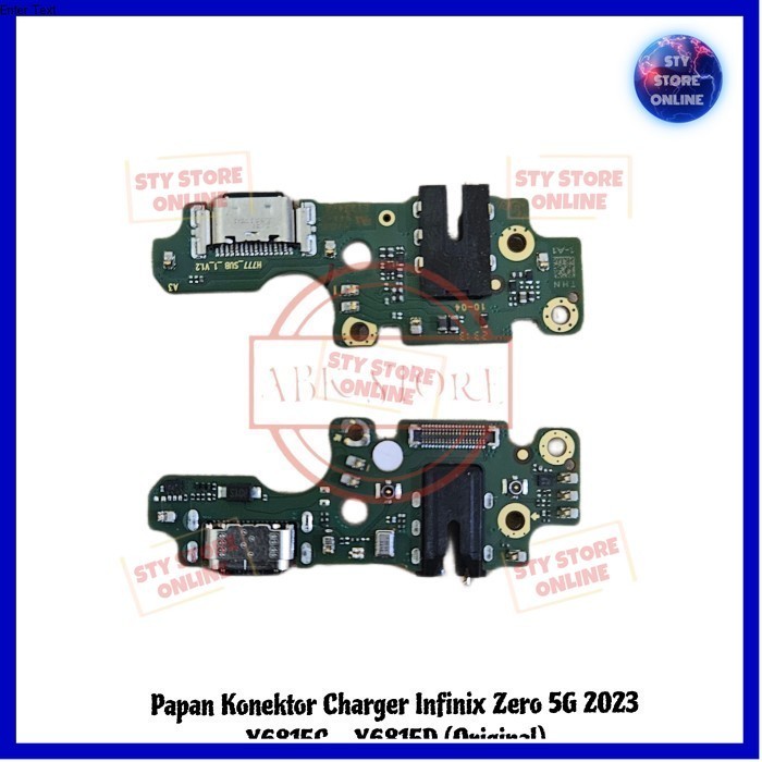 Papan Konektor Charger / Flexibel Con Cas Infinix Zero 5G 2023 X6815C - X6815D Original