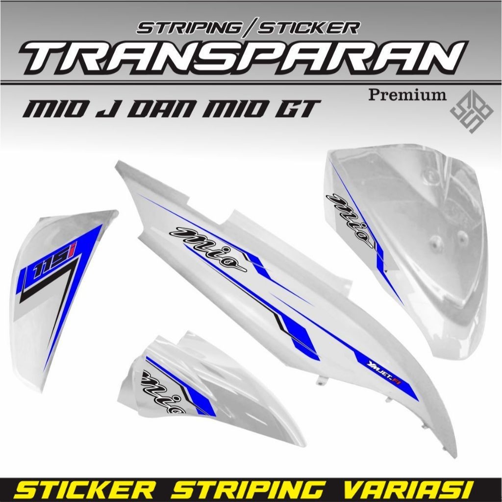 VARIASI VARIASI STRIPING STIKER TRANSFARAN STRIPING MOTOR MIO J/ MIO GT STRIPING MIO J VARIASI