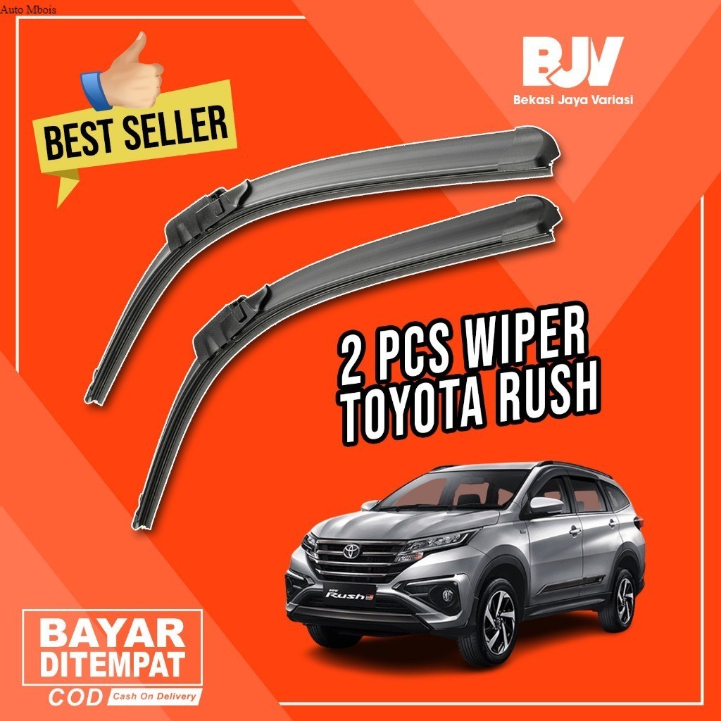 Wiper Mobil Frameless 2 PCS - Toyota Rush 2017 - 2022 AM