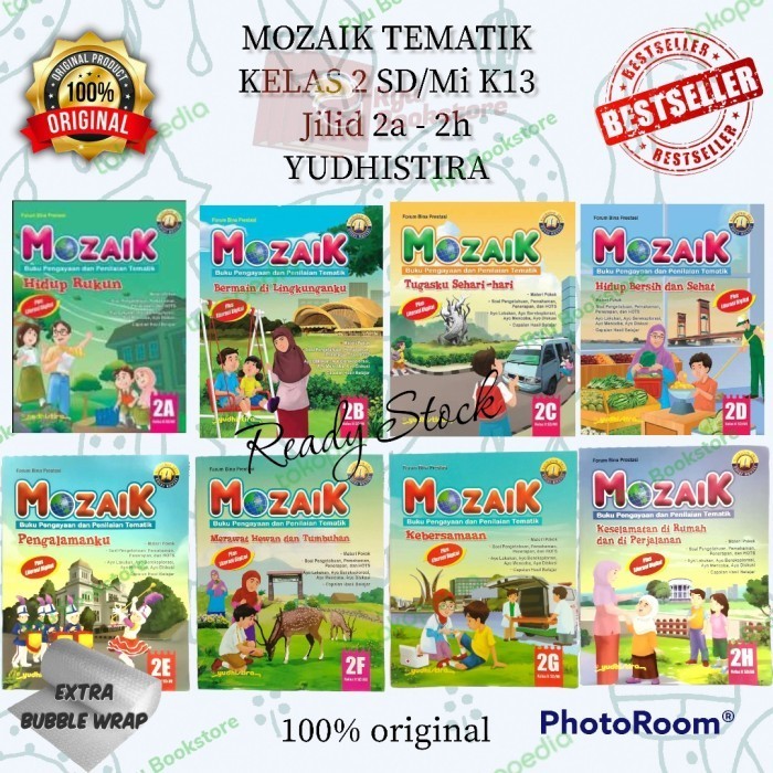 [PROMO MURAH] Buku MOZAIK Tematik Kelas 2 SD K13 Jilid 2a - 2h Yudhistira - 2A - Tema 1
