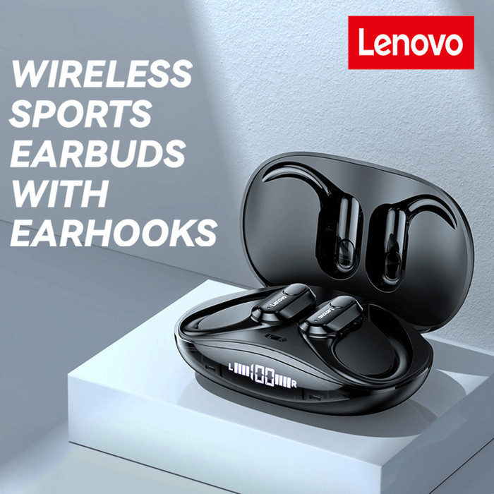 promo ✨ -LENOVO THINKPLUS XT80 Bluetooth 5.3 Headset Olahraga Headset Telinga - XT80