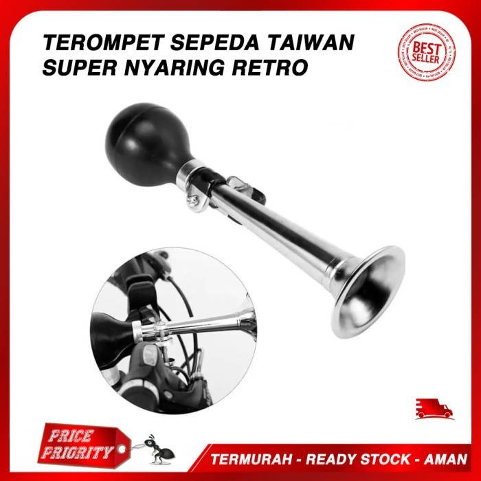 Terompet Sepeda Taiwan Nyaring Tukang Roti Siomay Bakso Gerobak Becak