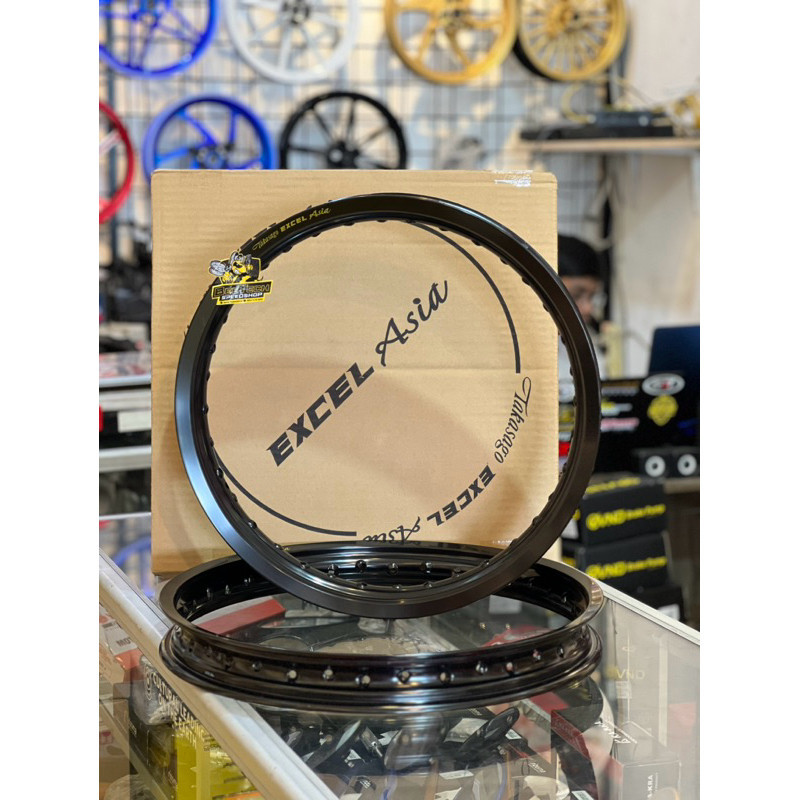 LINGKARAN (RIM) TAKASAGO EXCEL ASIA  R16,17,18,21/140,160,185,250,300,350 BLACK ORIGINAL TAKASAGO EX