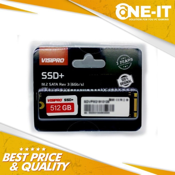 Visipro SSD+ M.2 SATA 512 GB SSD 512GB
