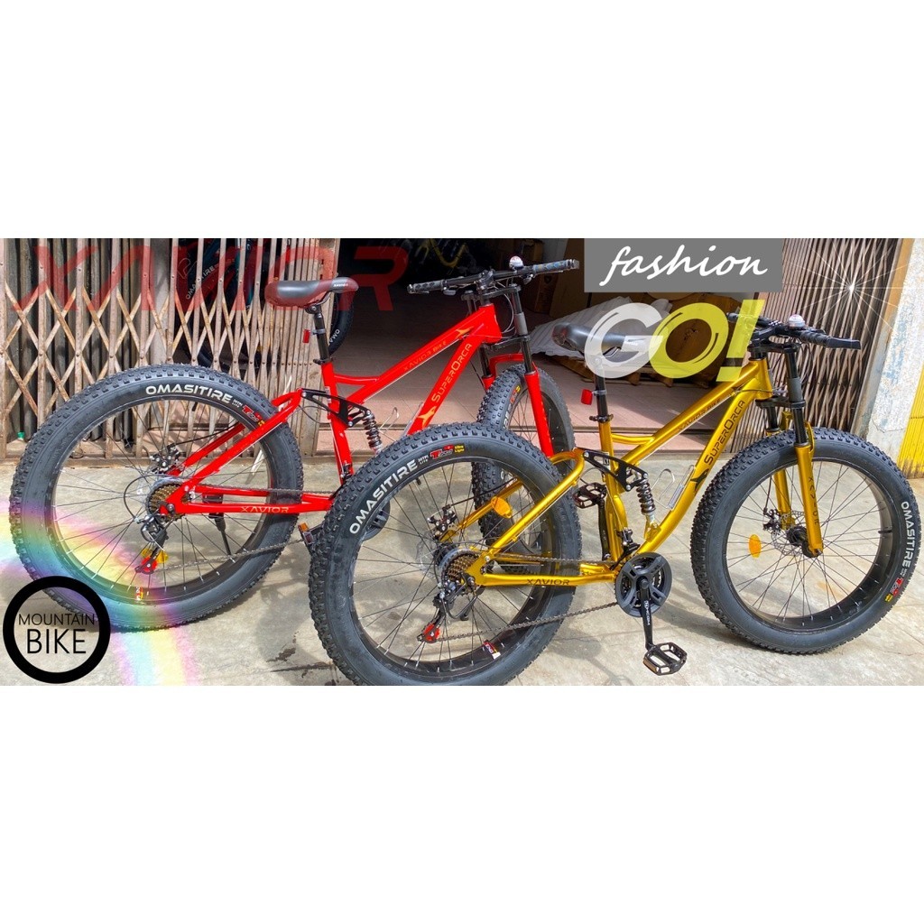 spesial murah promo Sepeda MTB Fat Bike 26 inch Xavior XVCM SUPERORCA 21 speeds Double Suspension Sy