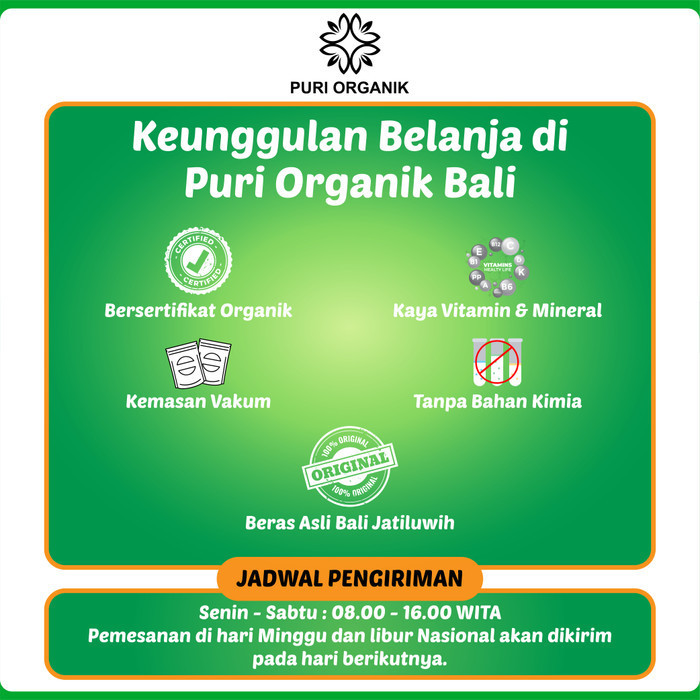 

Beras Coklat Organik Jatiluwih 1kg /Cocok Untuk Mengontrol Berat Badan