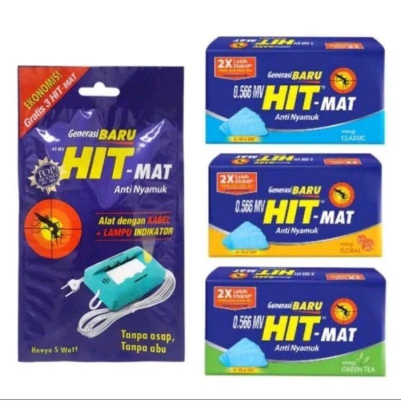 Hit Mat Alat & Refill Anti Nyamuk Listrik Obat Nyamuk Elektrik Hit