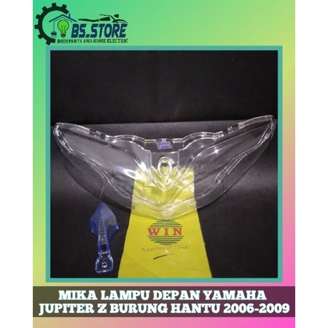 MIKA KACA LAMPU DEPAN YAMAHA JUPITER Z BURHAN 2006 2007 2008 2009 | MIKA LAMPU JUPITER Z 2006 2007 2