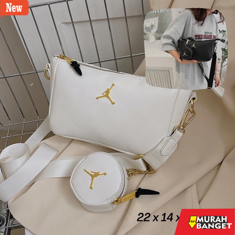 Tas Bulan Sabit Wanita SLINGBAG JORDAN YINYANG + SMALL POCKET BAG JORDAN / TAS JORDAN YINYANG / SLIN