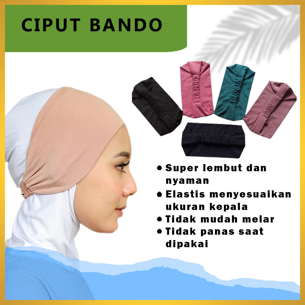 Ciput Pita Kaos Iner Bahan Kaos Belakang Karet Iner Anti Bingung Iner Dalaman hijab Jilbab Cantik Ny