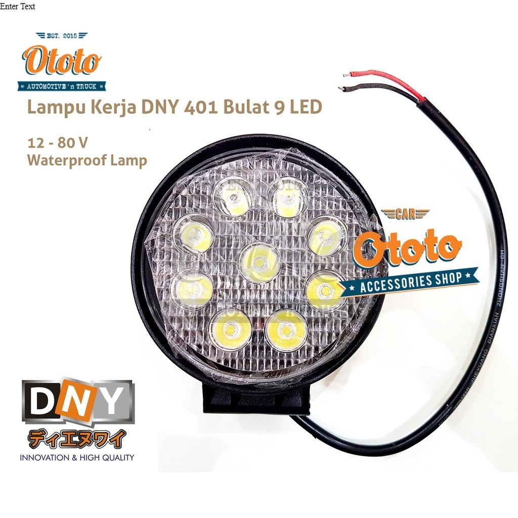 Lampu Kerja DNY 401 Bulat 9 LED