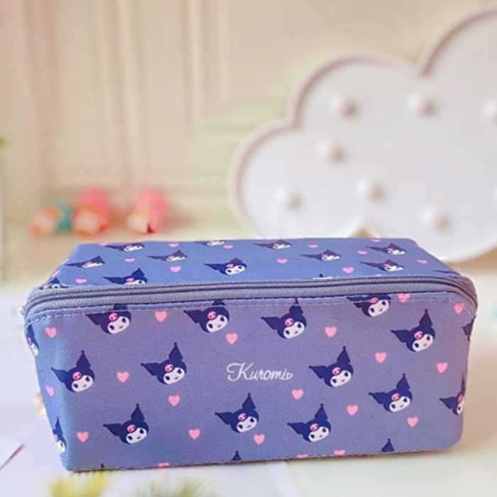 

Thosti kawaii sanrio pencil box make up bag kotak pensil tas make up kuromi - Kuromi