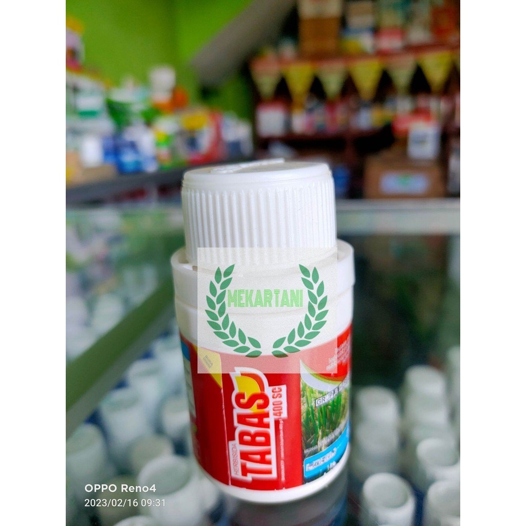 Tabas 50ml / Herbisida tabas 400sc 50ml pengendali gulma padi / obat rumput padi