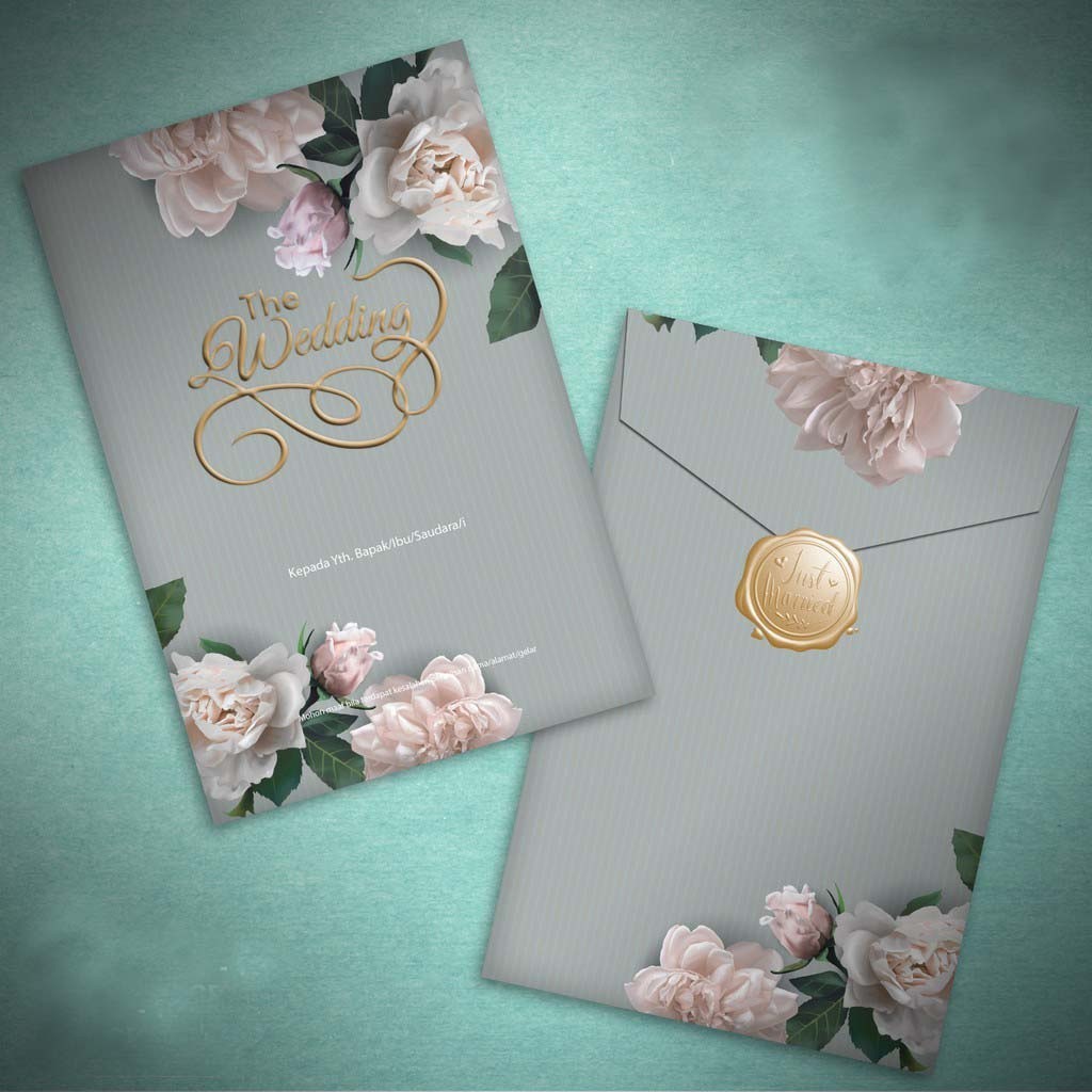 [RC13] Cetak Undangan Nikah Tempah Cetakan Pernikahan Hard Cover Murah Elegan Foto Premium VIP Amplo