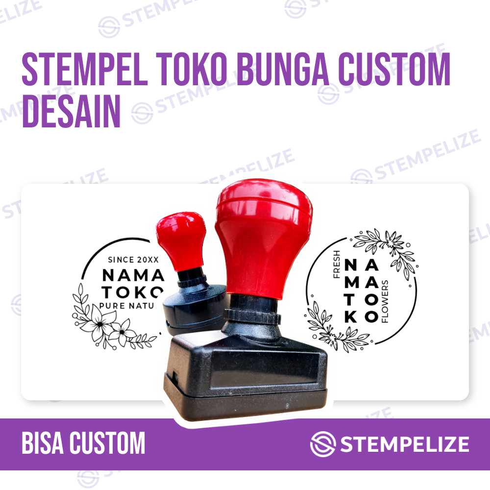 

Stempel Toko Bunga Custom Desain