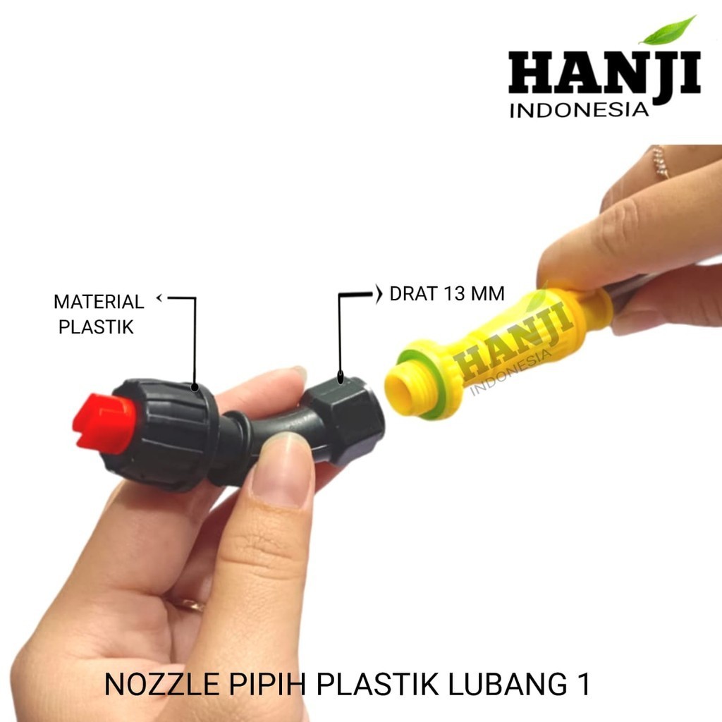 Nozzle pipih sprayer kabut 1 lubang plastik nozzle kipas plastik sprayer nozzle spuyer plastik 1 lub