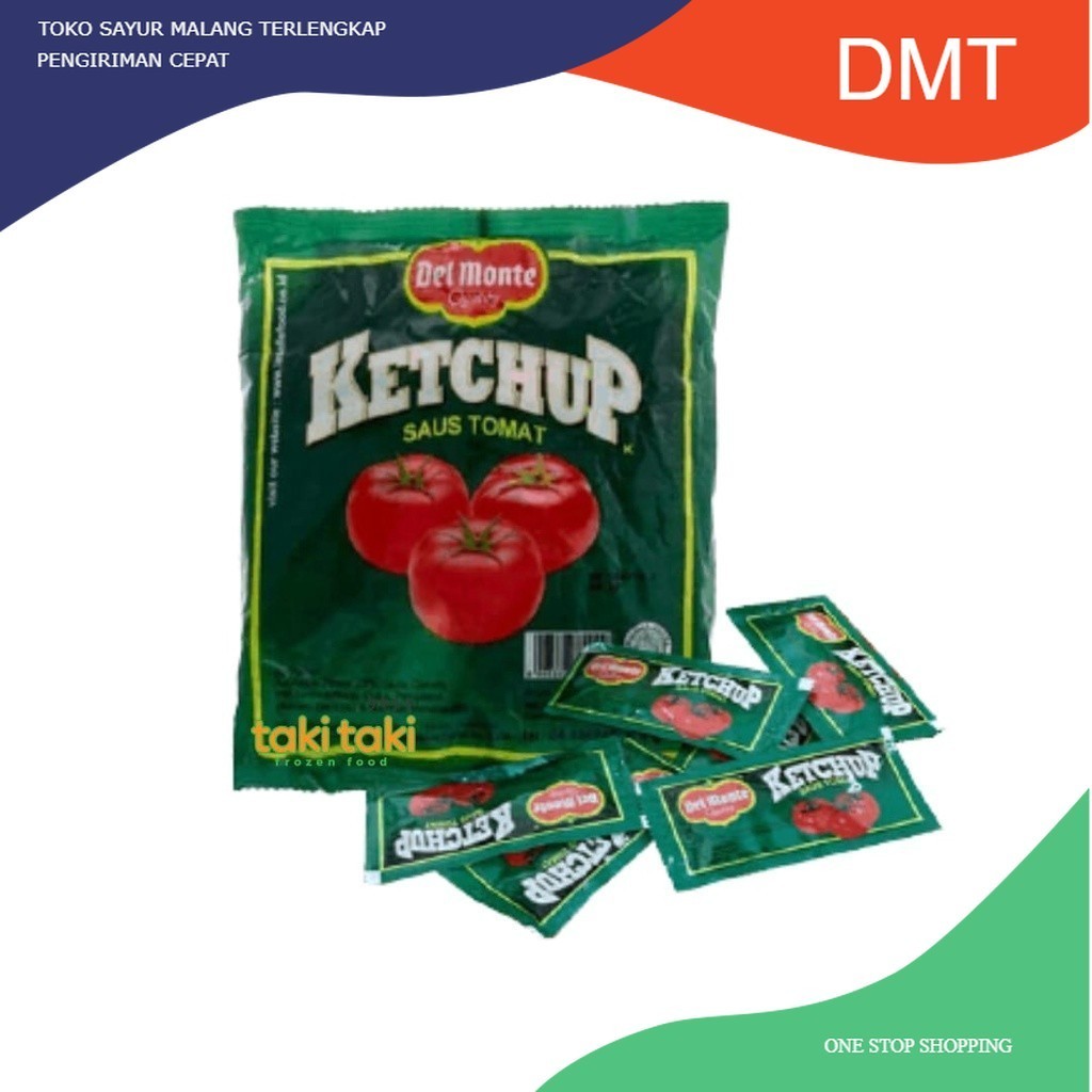 

Delmonte Tomato Sachet 9grx24, saus tomat praktis, saus tomat kemasan sachet