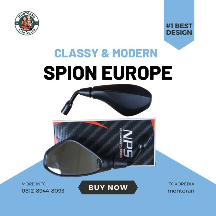 ORIGINAL Spion Europe Beat Lexi Aerox Mio M3 PCX ADV Vario NMAX BMW GS 1000 - Panjang