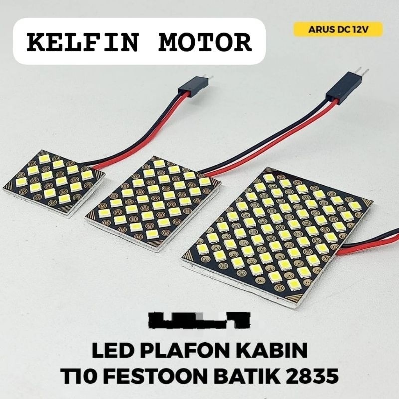 LAMPU PLAFON KABIN MOBIL BATIK HITAM 2835 3528 PREMIUM 12 LED 24 LED 48 LED MATA PLASMA CHIP 3014 NY