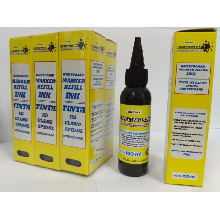 

Best Seller-Promo Tinta Spidol Summerson - ukuran 100 ml - Hitam