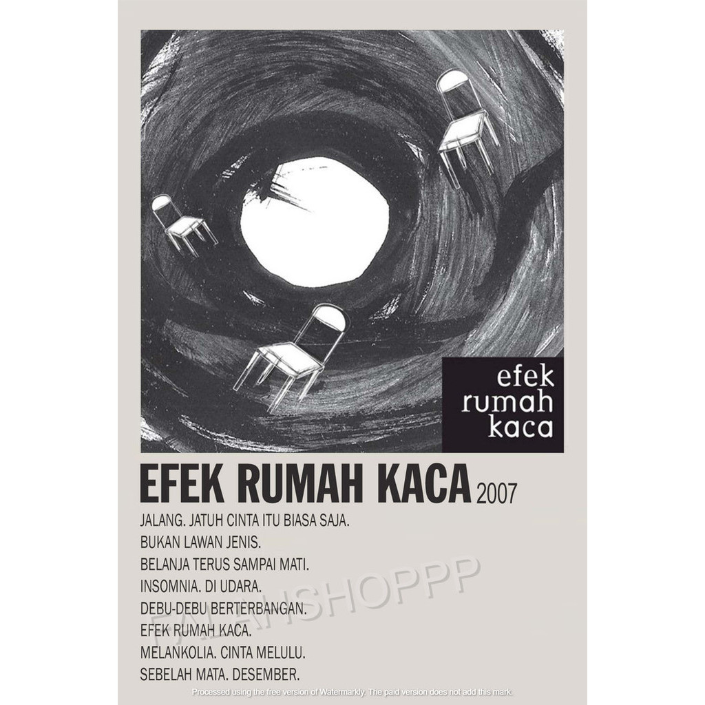 Poster Album Efek Rumah Kaca - Efek Rumah Kaca