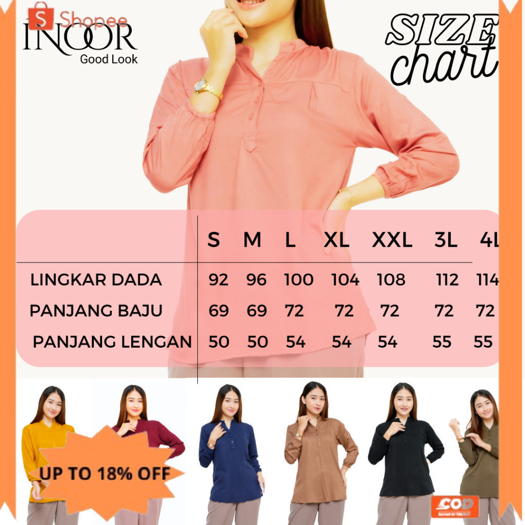 new✨ -Alena Blouse Kerja Cotton Twill Rayon Uniqlo// ATASAN WANITA // BLUS KERJA // Blouse Polos Len