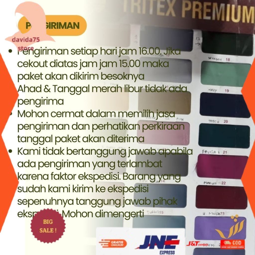 ✨BEST SELLER✨ -Alifa 150 | BEST SELLER  Jilbab Segi Empat Syari Hijab Syar i Neci Panjang Lebar Jumb