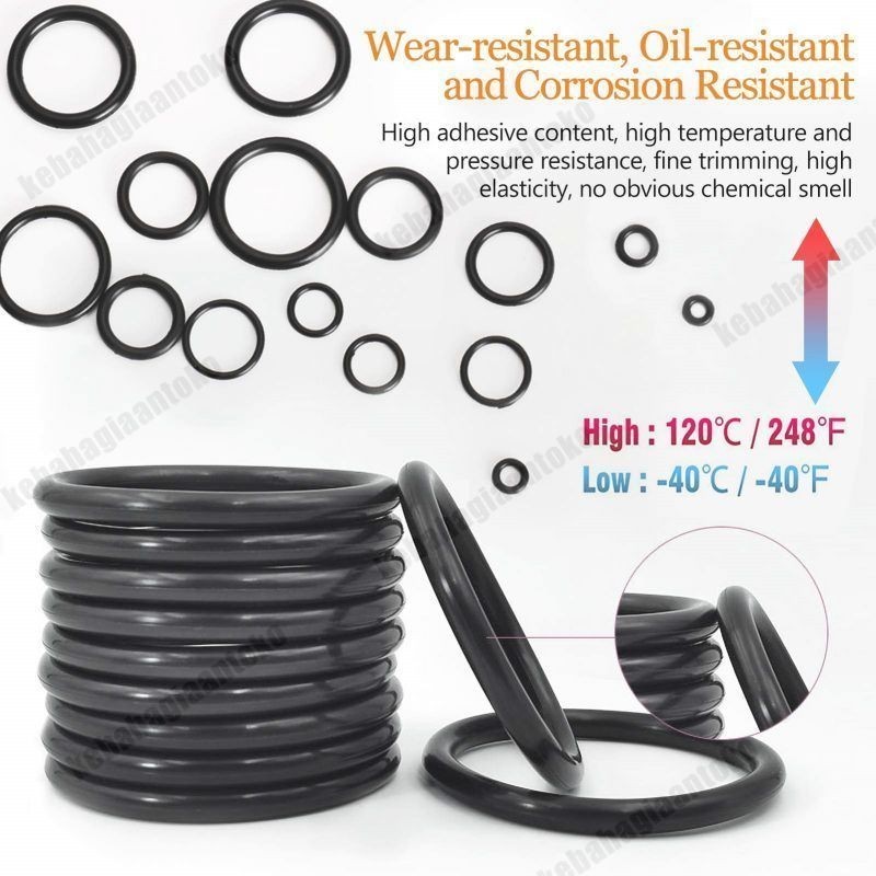 PROMO HEMAT 1200 PCS Sil O Ring Karet Seal O ring PCP Sil Oring Karet Seal Oring 1 Set Sil Oring Box