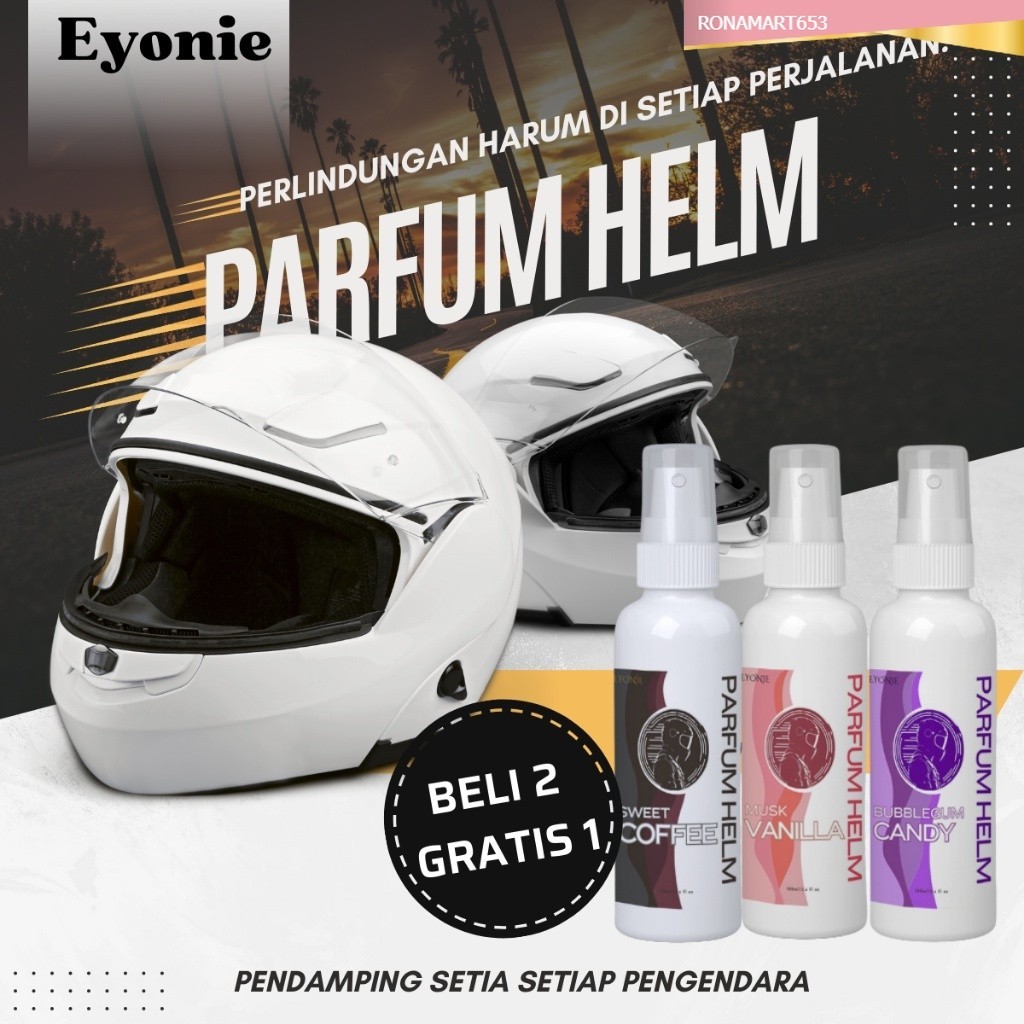 Eyonie Parfum Helm Motor 100 ml Penghilang Bau Apek Jaket Sepatu Spray Shoe Parfum Cairan Anti Bakte