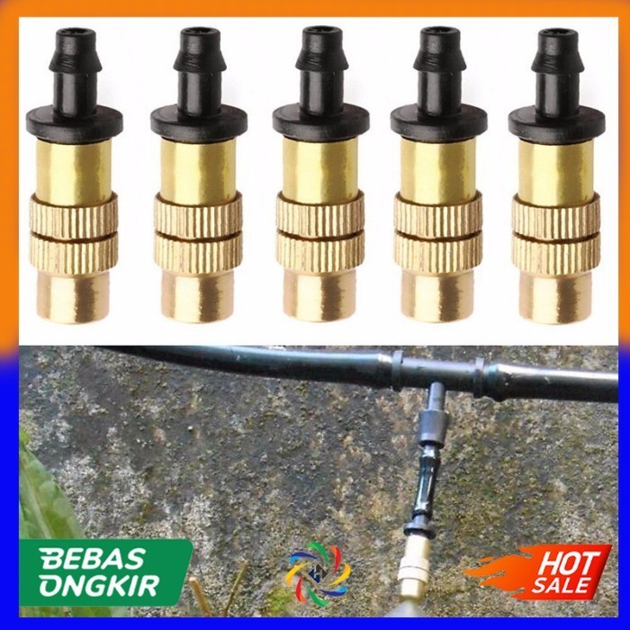 Water Mist Sprinkler Kabut Embun Air Nozzle Sprayer Disinfektan