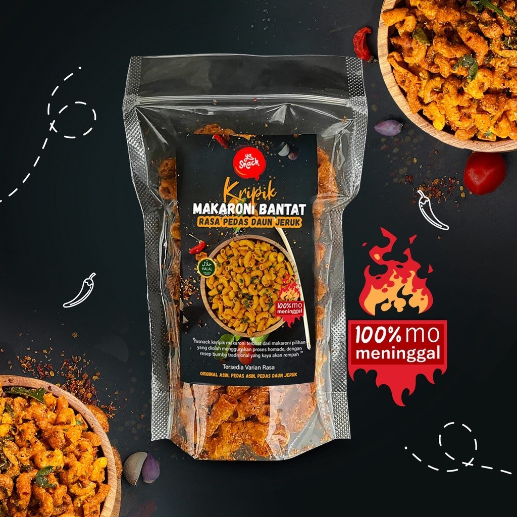 

Snack Makaroni Pedas Daun Jeruk Renyah & Gurih - CrispyBite Makaroni