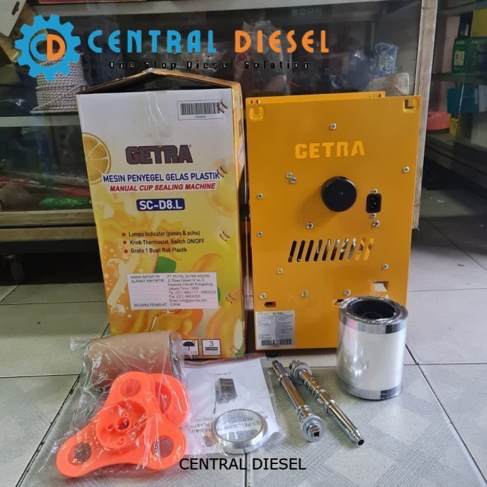 Alat press gelas plastik/ manual Cup sealer Getra SC-D8L