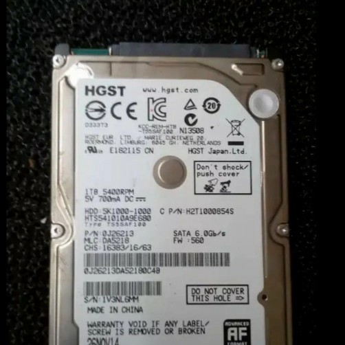 hardisk HDD internal laptop standar 1TB