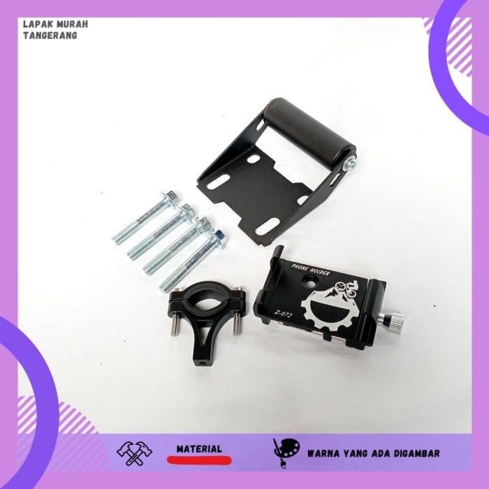 PAKET HOLDER GPS HP PCX 150 160 PHONE HOLDER ALUMUNIUM STANG MOTOR BRAKET BRACKET BREKET HOLDER HAND