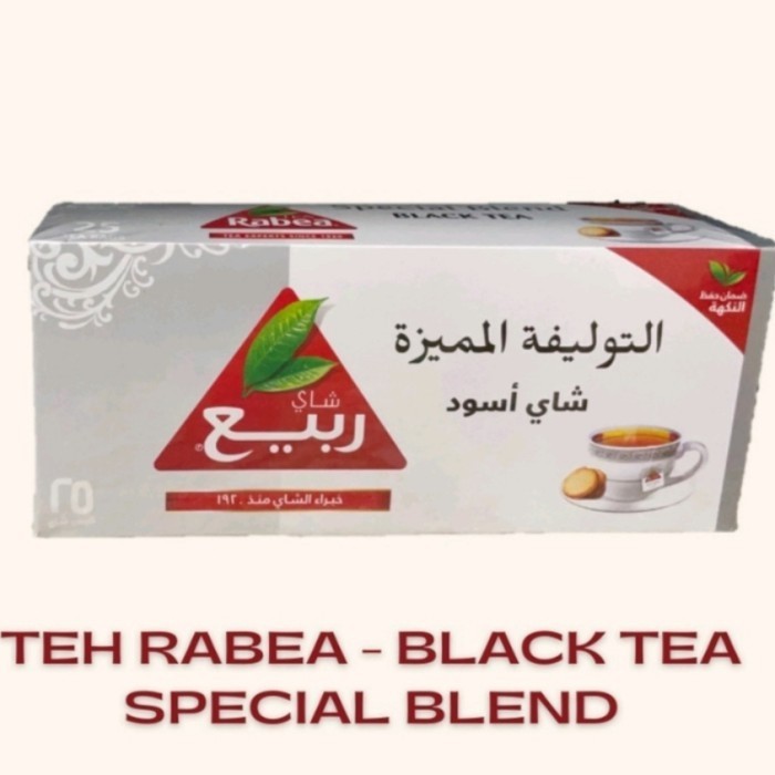 

Black Tea Rabea Teh Hitam Celup Rabia 25 bags Impor Arab Saudi Premium