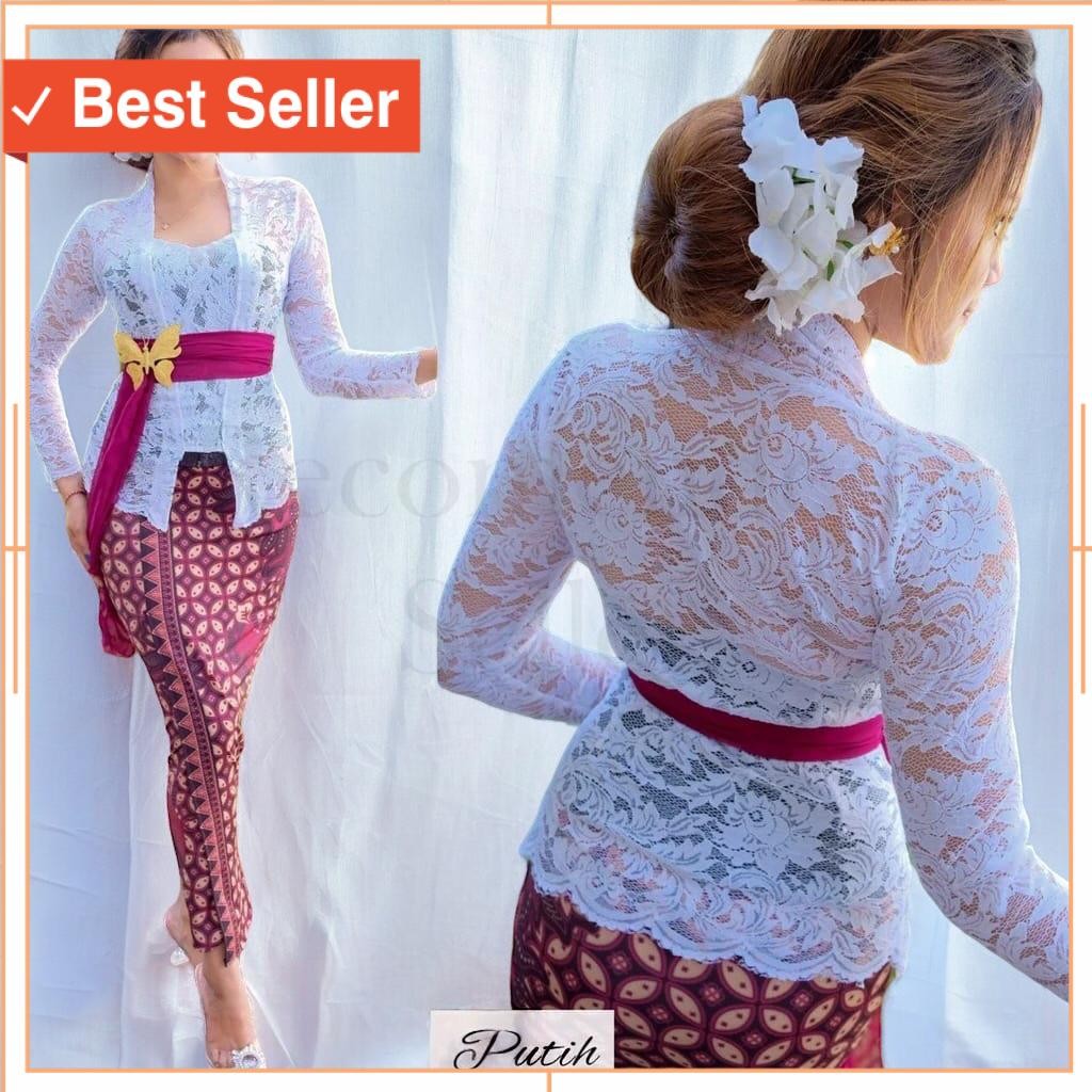KEbaya Modern Masa Kini Style Keren Murah Premium / Kebaya Modern Brukat Bali Melar Atasan Kebaya Br